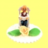 Figurka na tort Dziadek(T-06) Średnica podstawy:8cm Wysokość:5,5cm